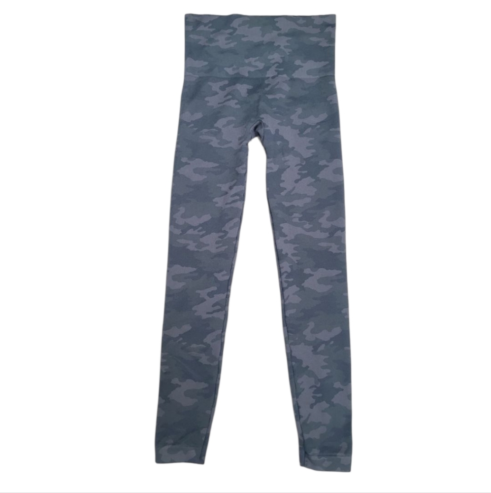 Spanx Look At Me Now Seamless Camouflage Crop High Rise Leggings Camo Shaping M - Picture 6 of 14